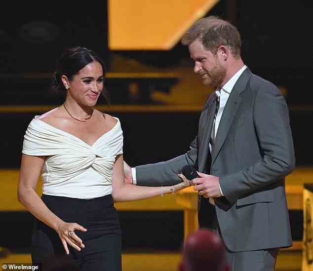 Many believed Pearl was based - at least in part - on Markle's own childhood. Markle and Prince Harry are pictured at the Invictus Games opening ceremony in the Netherlands on April 16