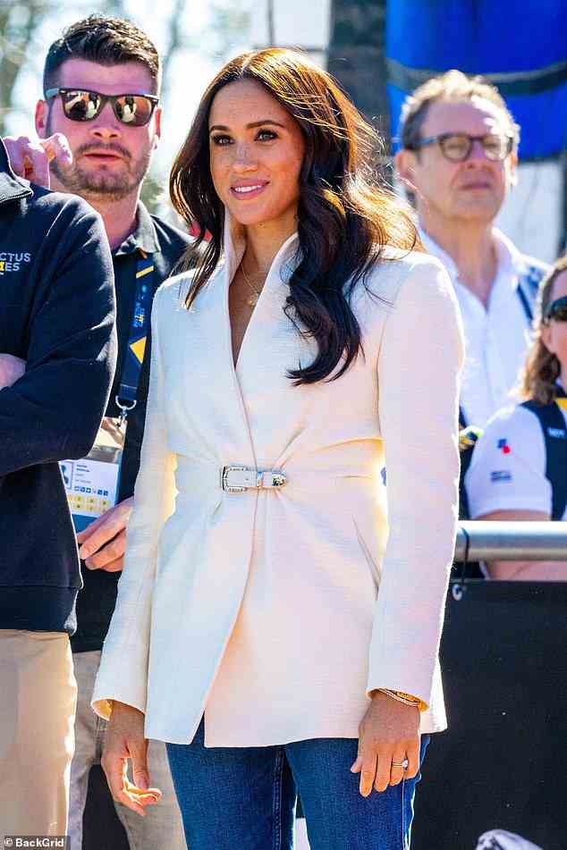 Markle (pictured April 17) announced the now-canceled program last July. She was taking on the roles of 'creator and executive producer' for the animated series