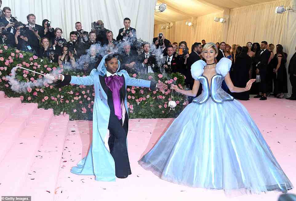 Not quite outrageous but certainly unique, Zendaya wasn't just inspired by Cinderella in 2019 - she actually dressed as the Disney princess in a light-up Tommy Hilfiger gown
