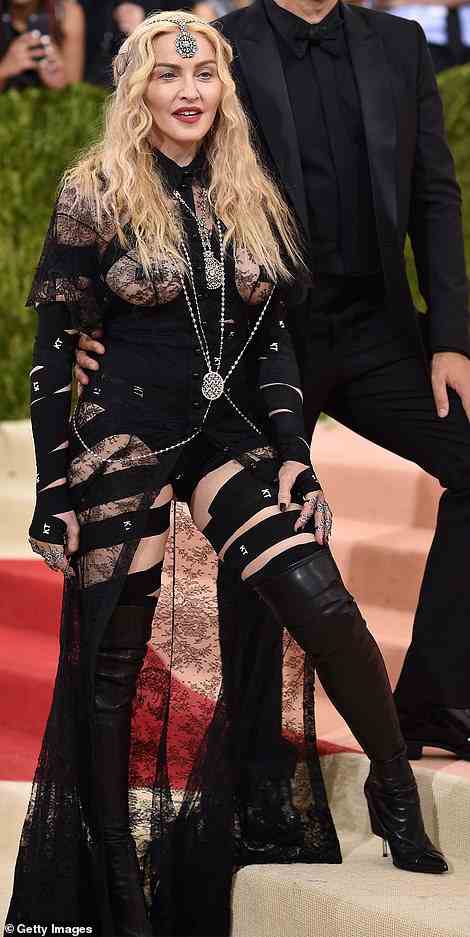 Madonna wouldn't know how to blend in if she tried, and she certainly left some jaws on the floor with a Riccardo Tisci for Givenchy look in 2016