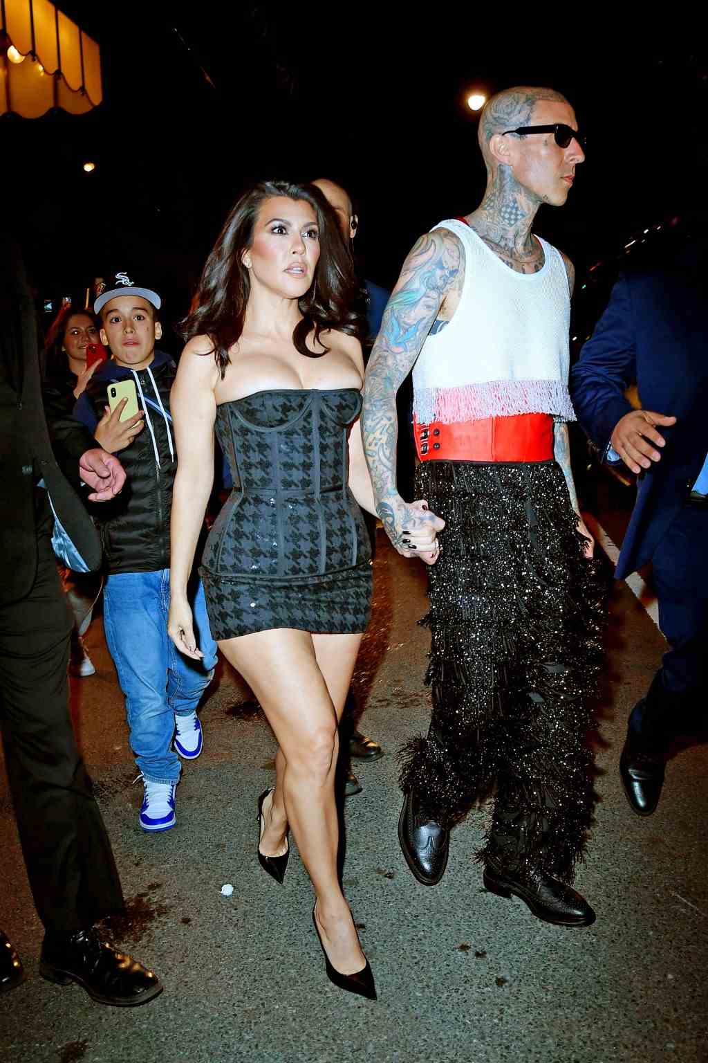 Kourtney Kardashian und Travis Barker besuchen die After-Party der Met Gala