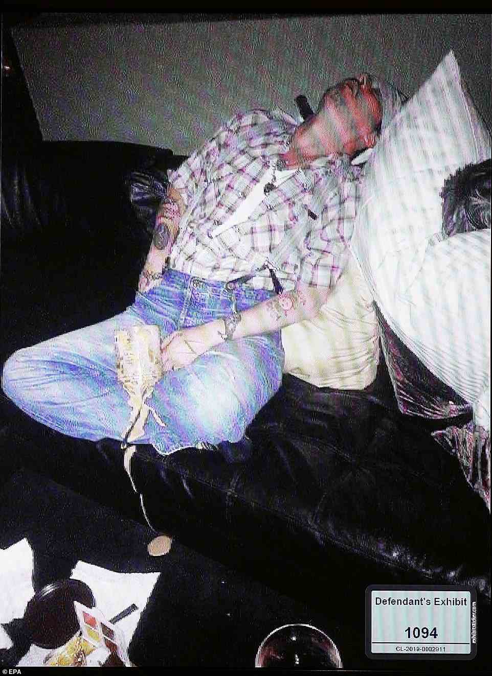 The court was shown evidence of Johnny Depp passed out after a drug and alcohol binge. Amber Heard snapped the photo