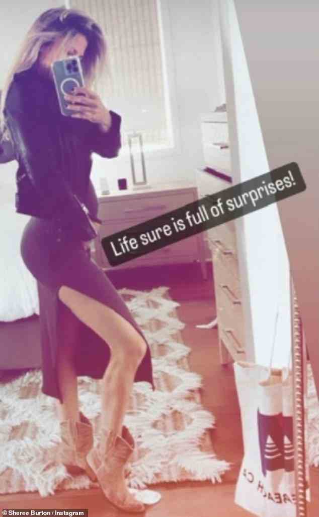 Gustin hat diese Woche ein Foto ihres Babybauchs auf Instagram Stories gepostet und geschrieben: „Das Leben ist voller Überraschungen!“