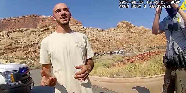 Brian Laundrie in Bodycam-Aufnahmen, die von der Moab Police Department in Utah veröffentlicht wurden.
