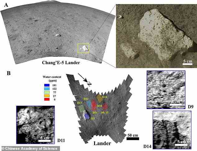 Die Analyse von groben und zerklüfteten Schmutzkörnchen, die von der chinesischen Raumsonde Chang'e 5 zurückgebracht wurden, ergab, dass Regolith auf dem Mond Verbindungen enthält, die Kohlendioxid in Sauerstoff umwandeln