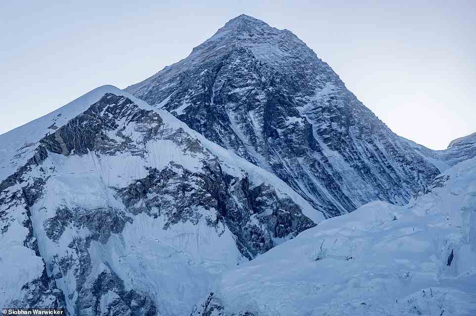 The best view of Everest on the hike, explains Siobhan, is during a side-trek to the top of Kala Patthar - and it was during this expedition that she took this mesmerising picture of the world's highest peak