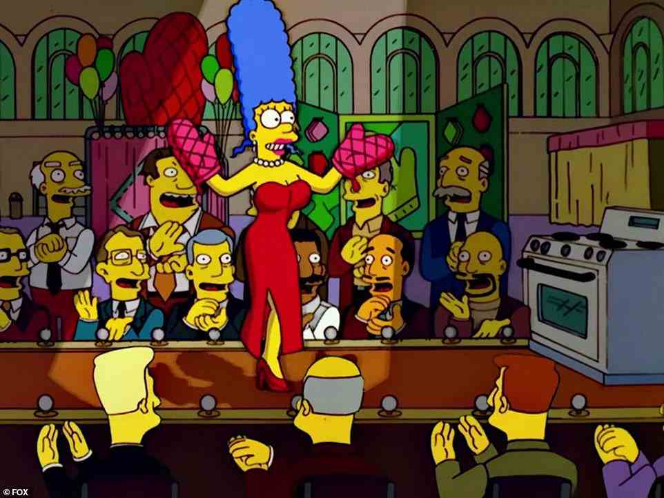 Marge dress: He compared the dress she was wearing to one worn by The Simpsons character Marge Simpson, while also complaining in an interview that SNL 'made' her say she was divorcing Kanye, adding he hadn't seen any divorce papers... while Kim claimed that Kanye is actually refusing to sign the divorce papers