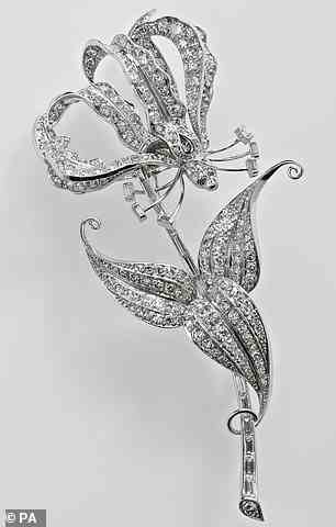 The Flame-Lily brooch is another of the sparkling gems which will be displayed to the public this Summer