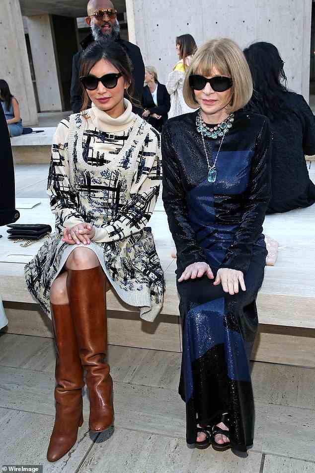 Vogue-Chefin Anna Wintour saß in der ersten Reihe neben Emma Chan