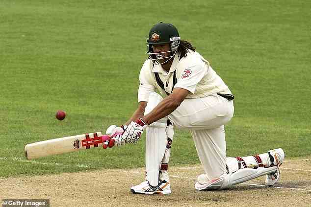 Symonds (abgebildet bei einem Test in Tasmanien im Jahr 2007) war auf dem Höhepunkt seiner Karriere einer der beliebtesten Cricket-Charaktere
