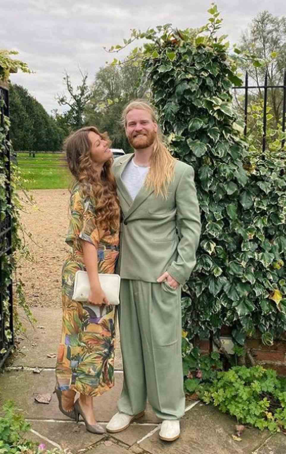 Sam's girlfriend Miss Gaskin-Barber, pictured posing with longterm boyfriend Sam, sells the jewellery she makes online under the brand name Lone Wolves Creative
