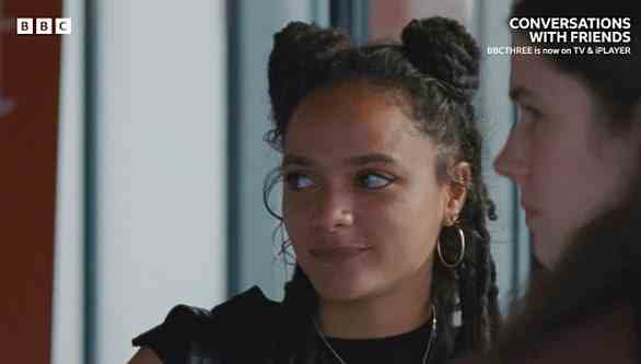 Nick Hilton suggested: 'It is television designed to be watched out of the corner of your eye' (Pictured: Bobbi, played by Sasha Lane)