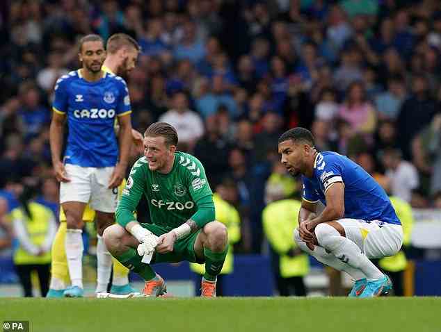 Everton verlor am Sonntag in der Premier League im Goodison Park mit 2:3 gegen Brentford