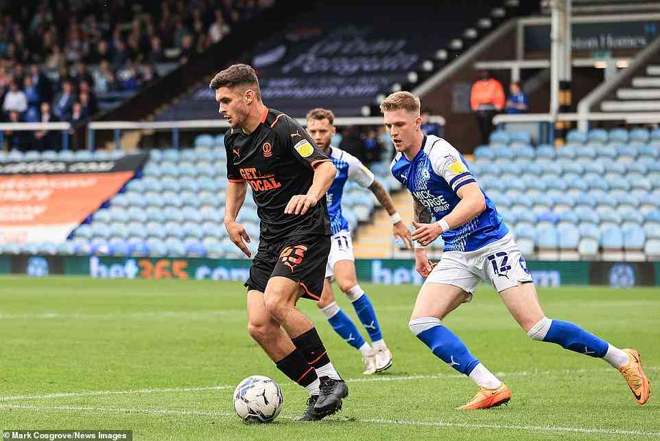The world of football heaped praise on Blackpool forward Jake Daniels, pictured during his senior debut, after he came out