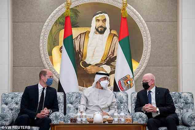 Australiens Generalgouverneur David Hurley (rechts) gehörte zu den Würdenträgern, die ihr Beileid zum Tod von Sheikh Khalifa bin Zayed al-Nahyan aussprachen