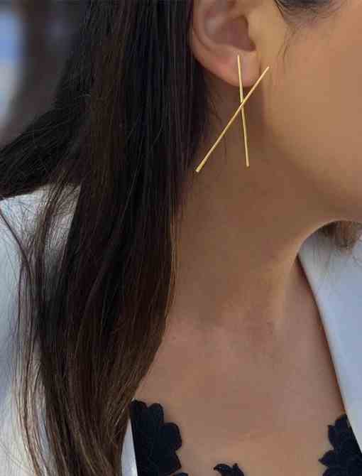 Sonia Hou Chopstick Long Earrings
