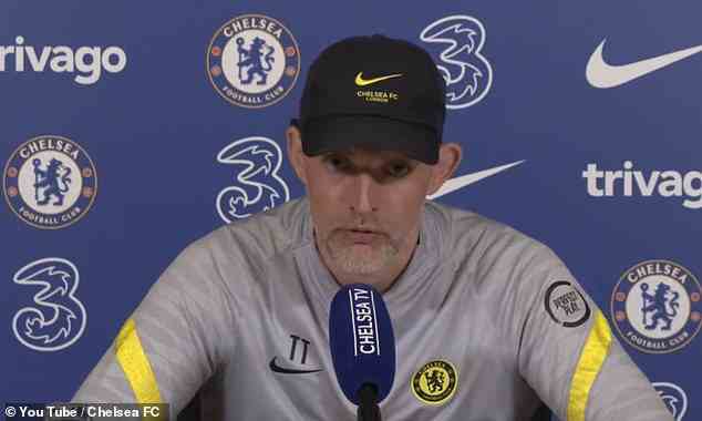 Tuchel sprach auf einer Pressekonferenz vor dem Duell zwischen Chelsea und Leicester City