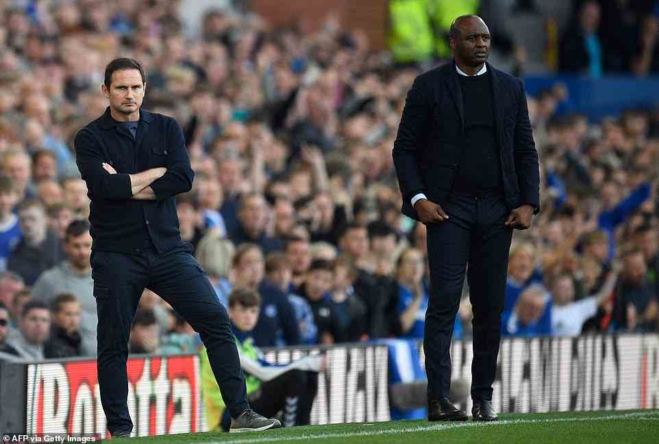 Everton manager Frank Lampard offered support to Vieira after the match but said he had no problem with way fans behaved
