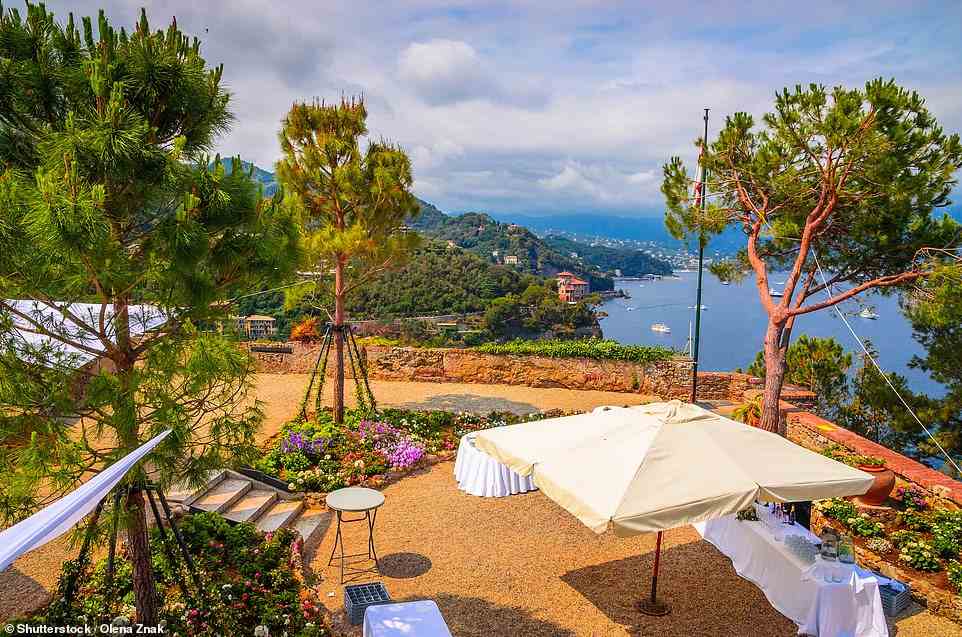 Incredible: The stunning gardens give sprawling views of the ocean landscape while the patio can be set up for functions, weddings and other events