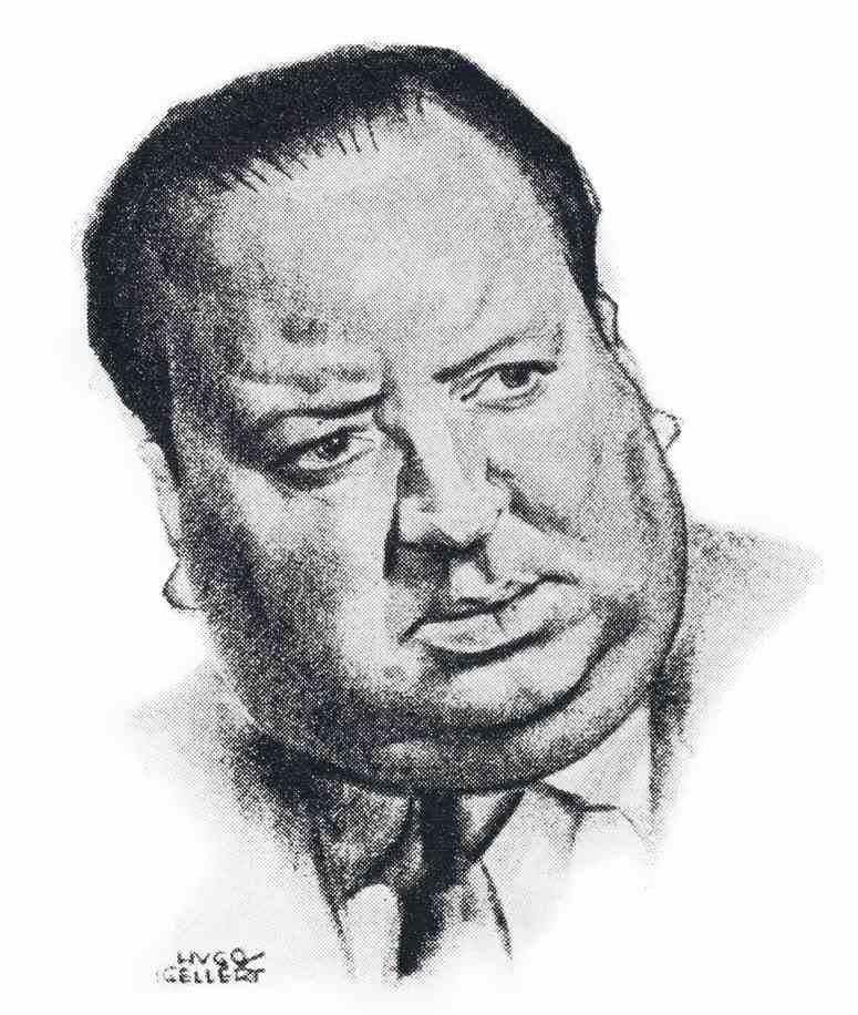 Eine Illustration von Alfred Hitchcock