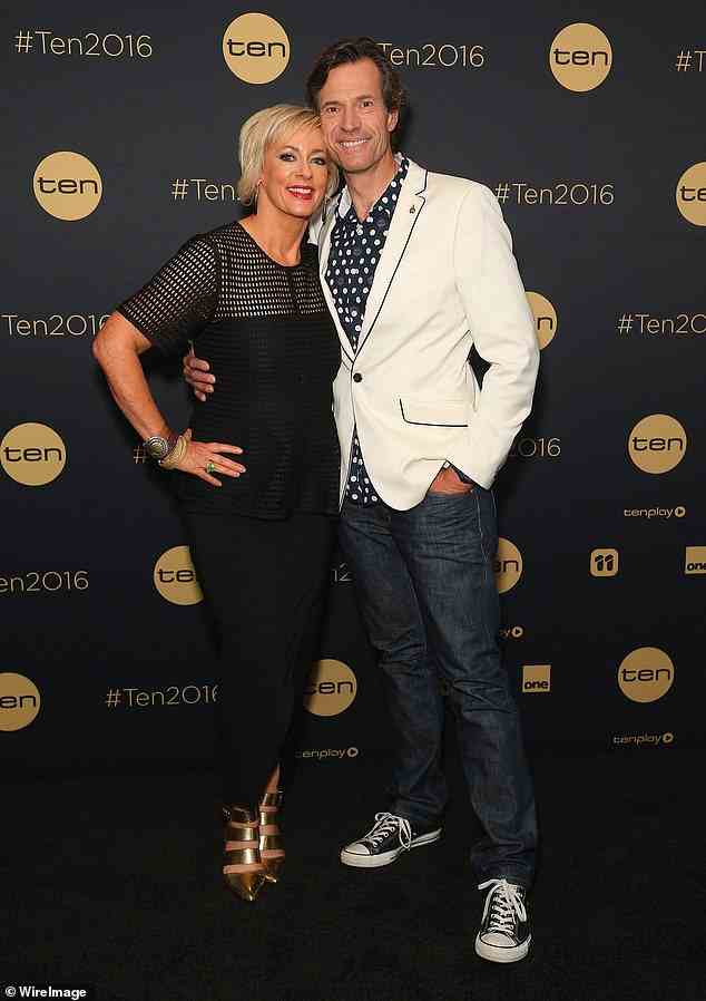 Top-rating breakfast radio hosts Amanda Keller and Brendan Jones (pictured on November 19, 2015) were on the guest list for Wilkinson and FitzSimons' traditional election night party