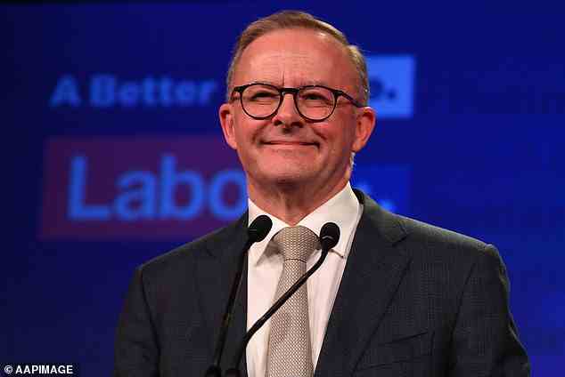 Anthony Albanese (pictured on May 21) will be sworn in as Australia's 31st prime minister after Scott Morrison conceded defeat at the federal election on Saturday