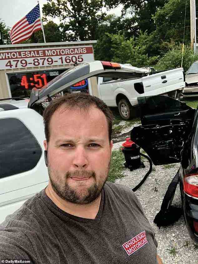 Evidence photos obtained by DailyMail.com show the trash-strewn office where Josh Duggar secretly scoured for child porn at his now-defunct used car dealership, Wholesale Motors in Springdale, Arkansas