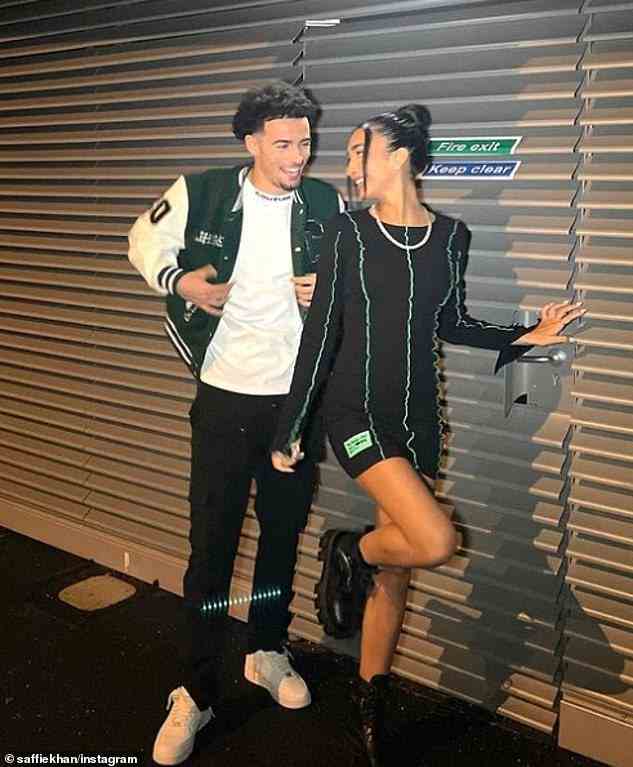 Saffron Khan, 20, has been dating boyfriend Curtis Jones since 2019, but the pair tend to keep their romance private on social media
