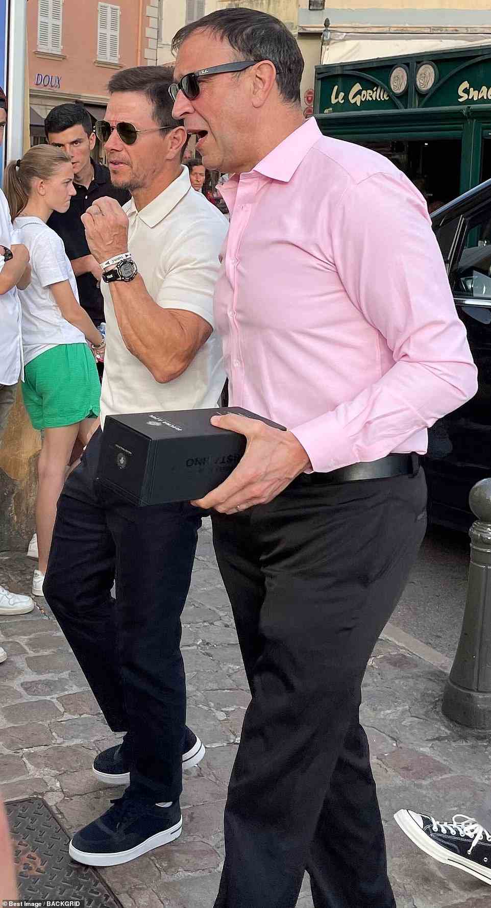 Wahlberg and Emanuel's relationship was showcased in the HBO show Entourage, which follows the career of actor Vincent Chase - played by Adrian Grenier - who is loosely based off of Wahlberg. Wahlberg is seen arriving in St. Tropez