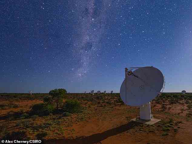 ORCs wurden erstmals im Jahr 2020 vom Radioteleskop ASKAP (im Bild) entdeckt, das der australischen nationalen Wissenschaftsbehörde CSIRO gehört und von ihr betrieben wird