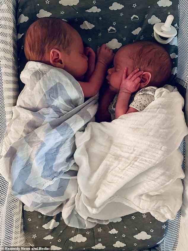 Die Zwillinge waren das Ergebnis einer Superfötation, eines unglaublich seltenen Phänomens, bei dem eine zweite Schwangerschaft einige Tage oder Wochen nach einer ersten Schwangerschaft auftritt