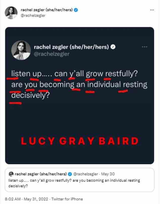 Bestätigt: Die 21-jährige Schauspielerin versetzte die Fans am Montag mit einem Tweet, der als Anspielung auf die Figur Lucy Grey Baird aus dem fiktiven Universum interpretiert wurde, in einen Strudel der Vermutungen