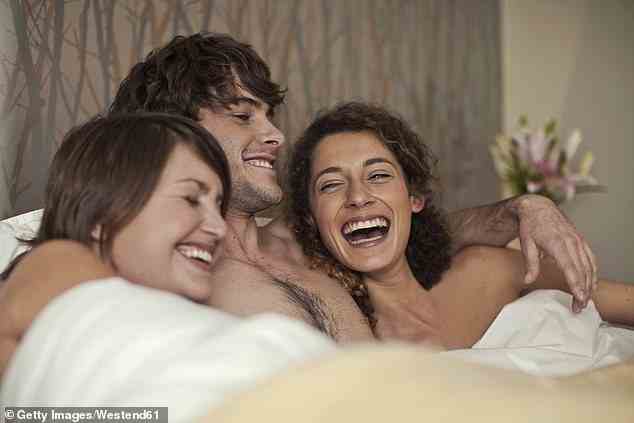 Women who have had threesomes tell Tracey Cox what it's really like, and whether it's worth rocking the boat in your relationship by involving another person (stock image)
