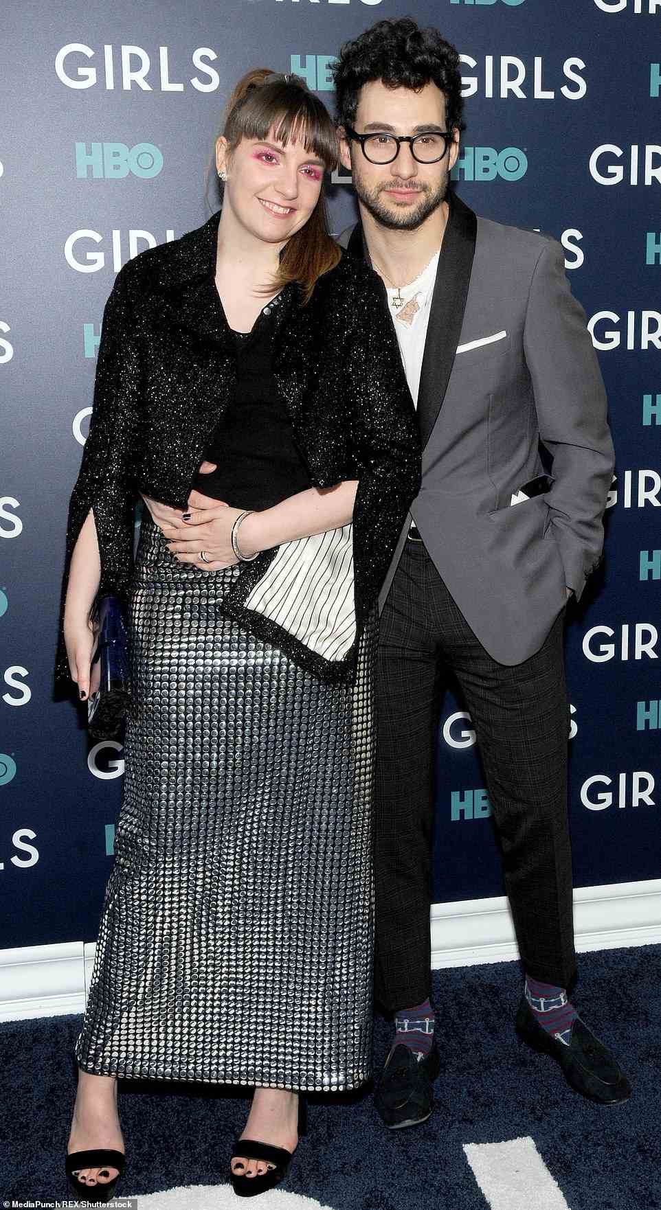 In 2012, he started dating Lena (pictured in 2017), whom he was with for six years until they split in 2018. People reported that their relationship kicked off after they were set up on a blind date back Jack's sister Rachel and comedian Mike Birbiglia