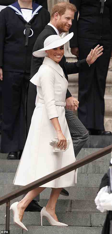 Meghan and Harry make their entrance at St Paul's Cathedral