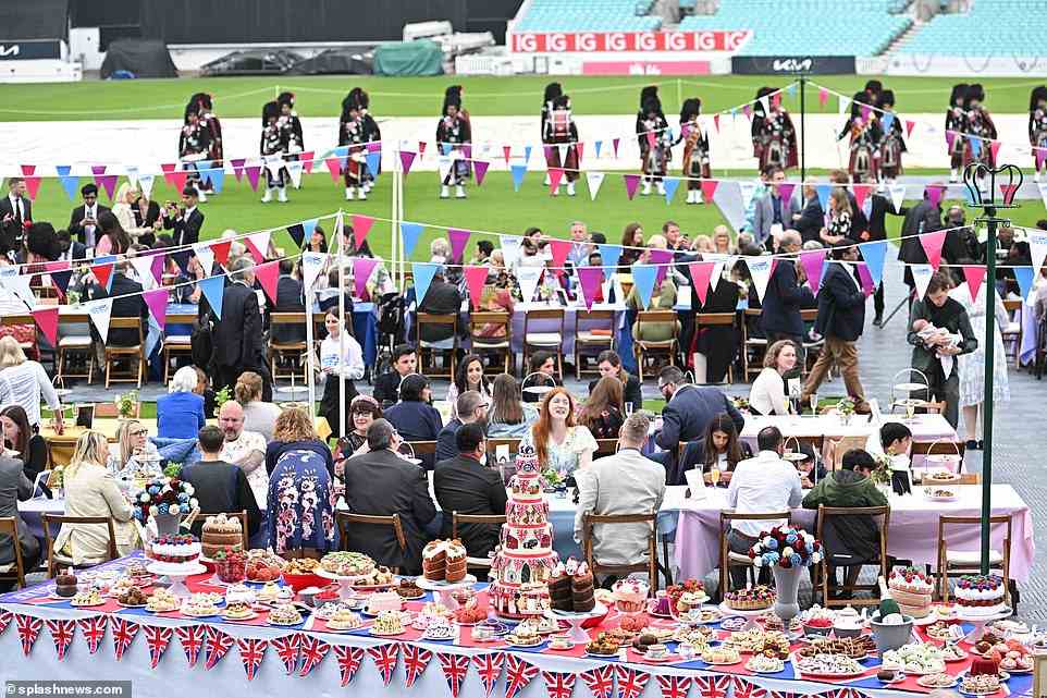 Prince Charles and Camilla, Duchess Of Cornwall attend the Big Jubilee lunch at The Oval, Kensington, June 5, 2022
