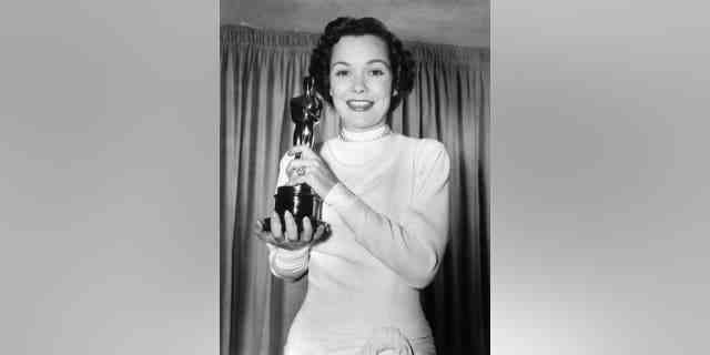 Jane Wyman, winner of Best Actress for "Johnny Belinda," during the 21st Annual Academy Awards in Hollywood, California, on March 24, 1949.