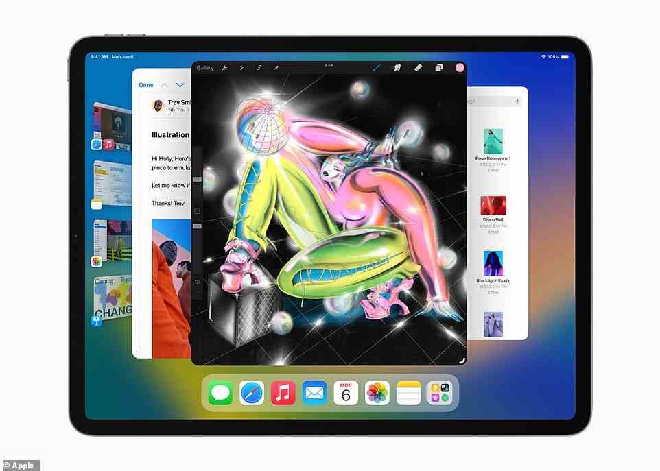 Finally, Apple gave us a look at iPadOS 16, which isn't dissimilar to iOS 16. 'iPad is our most versatile device, and we're excited to take what it can do even further with iPadOS 16,' Mr Federighi added