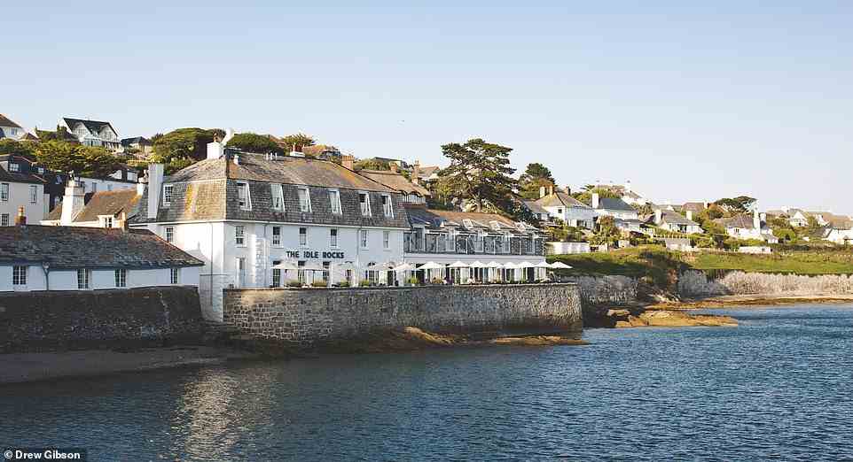 The Idle Rocks in Cornwall, pictured above, tied in second place in the Small Hotel of the Year Award