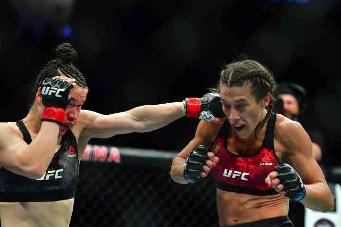Weili Zhang kämpft bei UFC 248 in der T-Mobile Arena gegen Joanna Jedrzejczyk.