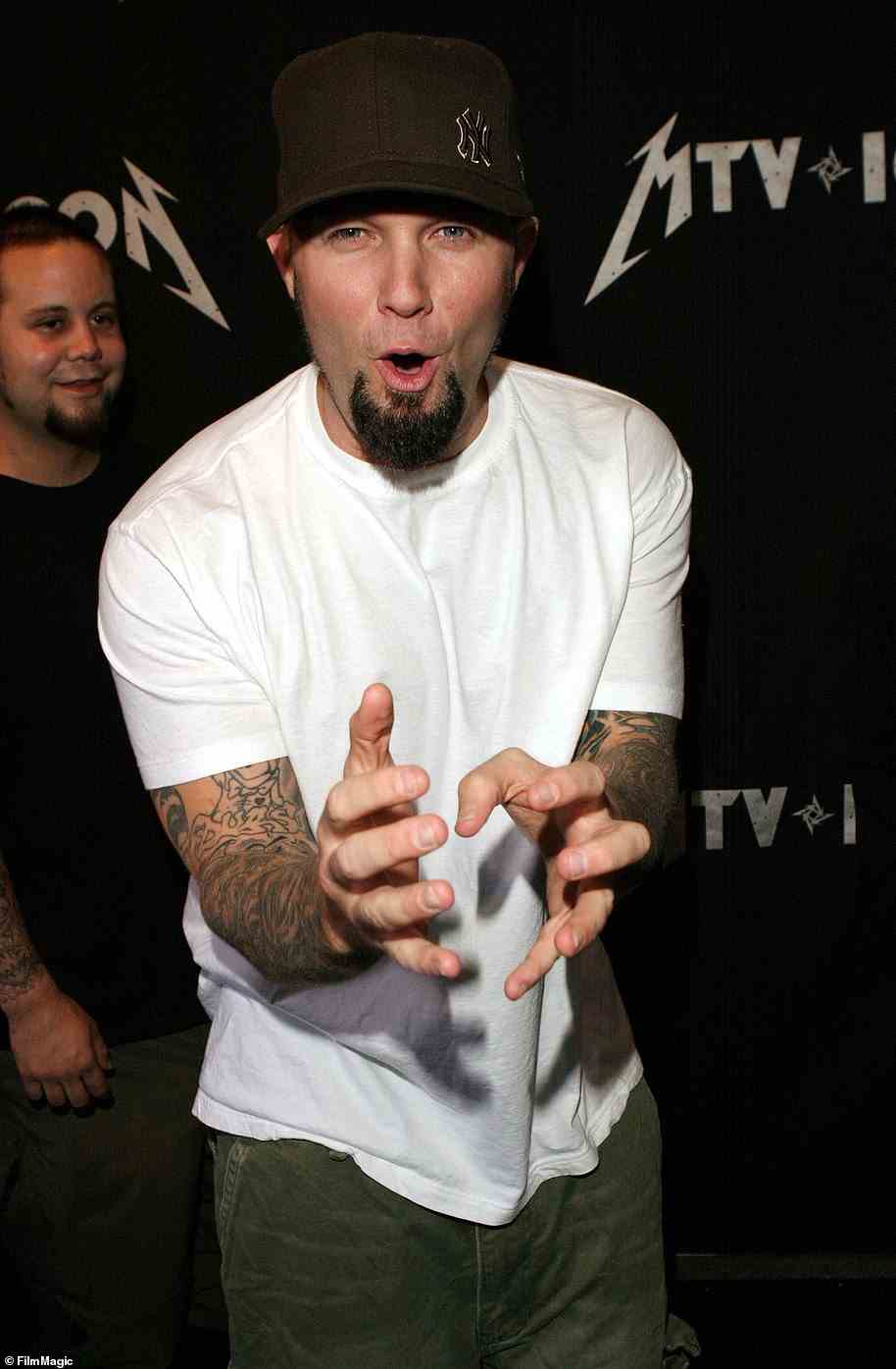 Conflicting statements: After the breakup with Robson, Limp Bizkit frontman Fred Durst (pictured in 2003) claimed that he dated Britney, though she denied that they ever had a relationship; seen in 2019