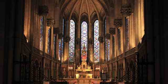 Die Heilige Kapelle (La Sainte Chapelle) der Kathedrale von Lille in Frankreich.