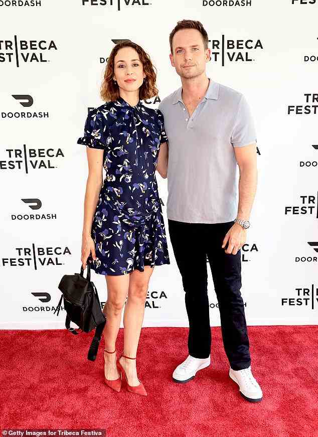 Troian and Patrick: Troian Bellisario and Patrick Adams hit the red carpet at the Broadway Rising premiere at the 2022 Tribeca Film Festival