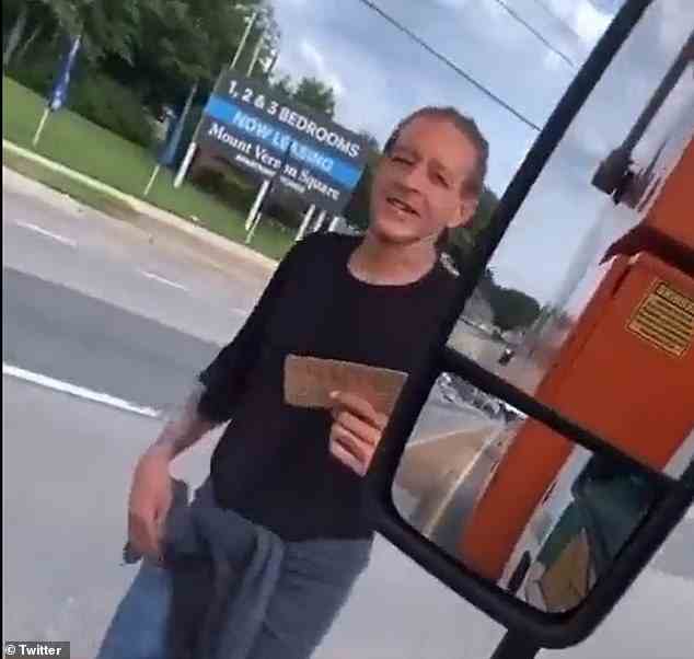 Footage posted to social media over the weekend shows the embattled ex-NBA star, panhandling on the side of the highway in Alexandria, Virginia.