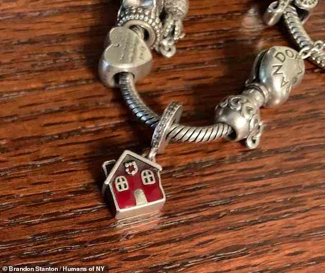 Garrison then bought her a second charm for her bracelet, a house that had 'Home Sweet Home' written on it