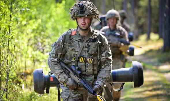 Soldaten der Royal Welsh Battlegroup nehmen an Manövern während des NATO-Übungsbetriebs teil