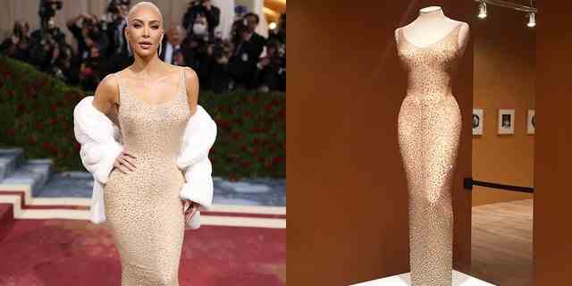 Kim Kardashian brach erneut das Internet, nachdem sie Marilyn Monroes getragen hatte "Alles Gute zum Geburtstag, Herr Präsident" Kleid zur Met Gala.