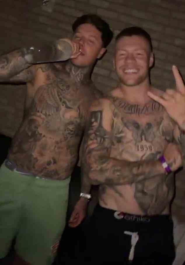 Jordan De Goey (right) spent the night in jail during 2021 after a wild night partying in New York