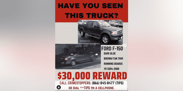 Die Polizei bittet die Öffentlichkeit um Hilfe bei der Identifizierung dieses Ford F-150 im Zusammenhang mit dem Mord an Jared Bridegan.