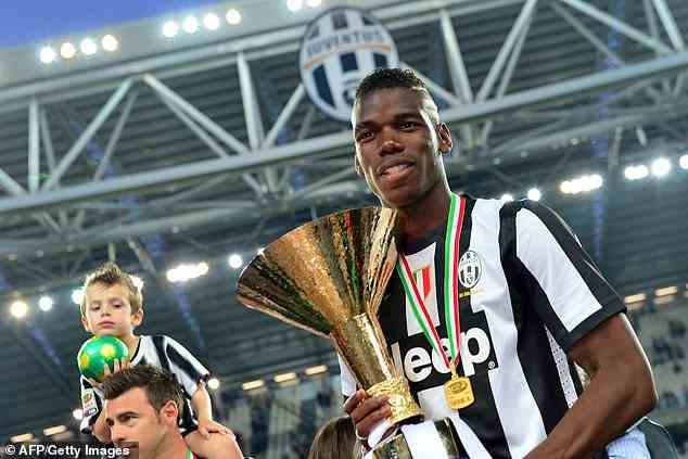Der 29-jährige Pogba gewann von 2013 bis 2016 in vier Spielzeiten bei Juventus vier Serie-A-Titel